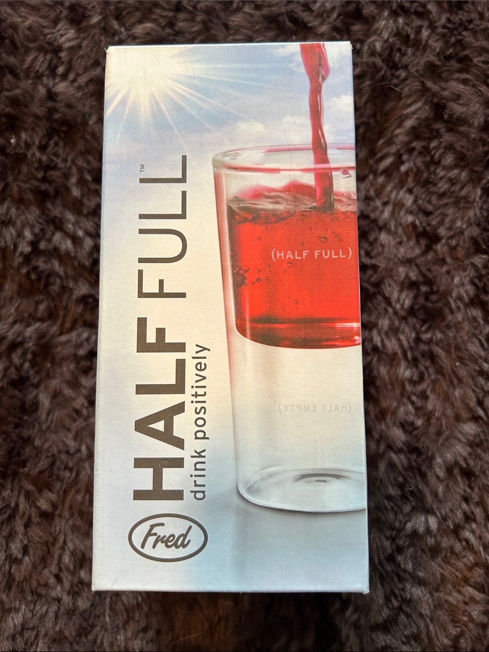 Fred Half Full Glass new in box